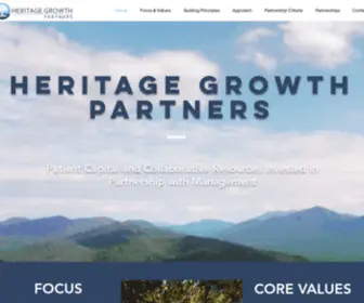 Heritagegrowth.com(Patient Capital and Collaborative Resources Invested in Partnership with Management) Screenshot