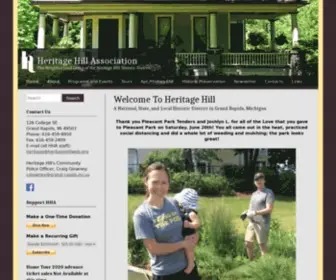 Heritagehillweb.org(The Neighborhood Group of the Heritage Hill Historic District) Screenshot