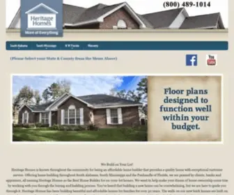 Heritagehomesfamily.com(Heritage Home Builder) Screenshot