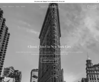 Heritagehotelnyc.com(Heritage Hotel) Screenshot