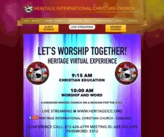 Heritageicc.org(Heritage International Christian Church) Screenshot