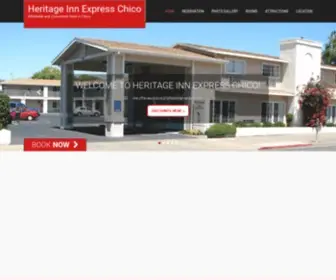 Heritageinnchicohotel.com(Heritage Inn Express Chico) Screenshot