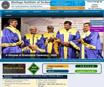 Heritageit.edu(Heritage Institute of Technology) Screenshot