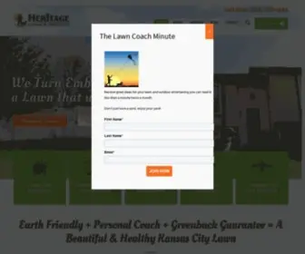 Heritagelawnskc.com(Best Lawn Care in Olathe) Screenshot