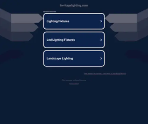 Heritagelighting.com(Lights) Screenshot