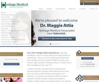 Heritagemedical.com(Heritage Medical Associates) Screenshot