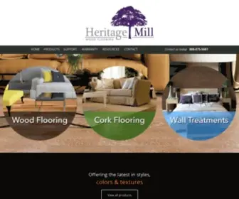 Heritagemillfloors.com(Heritage Mill Wood Flooring) Screenshot
