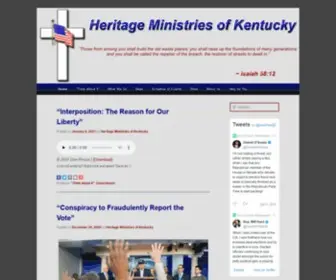 Heritageministriesky.com(Heritage Ministries of Kentucky) Screenshot