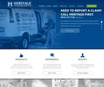 Heritagepci.com(Heritage Property & Casualty Company) Screenshot