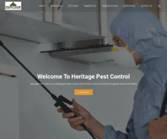 Heritagepest.com.au(Pest Control Sydney) Screenshot