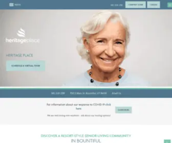 Heritageplaceseniorliving.com(A Vibrant Community with a Caring Staff) Screenshot