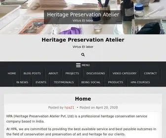 Heritagepreservationatelier.com(Virtus Et labor) Screenshot