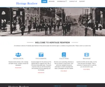 Heritagerenfrew.ca(Heritage Renfrew) Screenshot