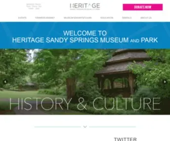 Heritagesandysprings.org(Heritage Sandy Springs) Screenshot