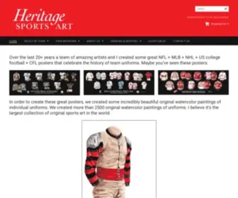 Heritagesportsart.com(Heritage Sports Art) Screenshot