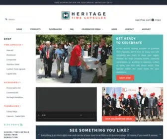 Heritagetimecapsules.com(Heritage Time Capsules) Screenshot