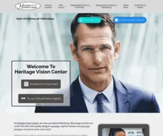 Heritagevisioncenter.net(Hattiesburg's Designer Optical Shop) Screenshot