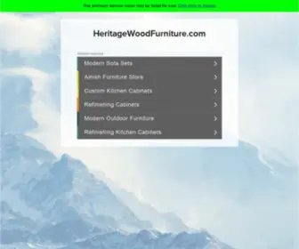 Heritagewoodfurniture.com(Heritagewoodfurniture) Screenshot