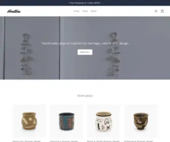 Heritera.com(Artful home & accessories made in the USA) Screenshot