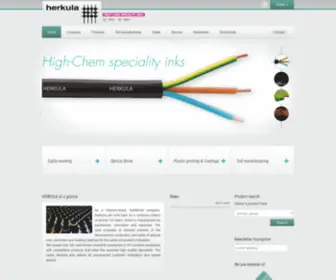 Herkula.com(High-chem speciality inks) Screenshot