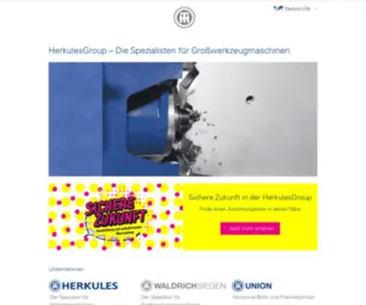 Herkulesgroup.de(Spezialisten für Großwerkzeugmaschinen) Screenshot