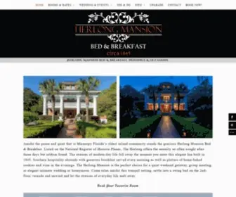 Herlong.com(Bed & Breakfast in Historic Micanopy Florida) Screenshot