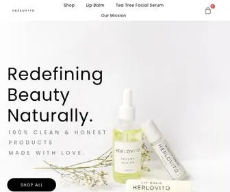 Herlovito.com(Clean & Simple Natural Beauty Brand) Screenshot