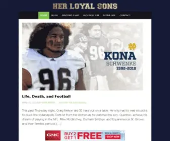 Herloyalsons.com(A Notre Dame Football Blog) Screenshot
