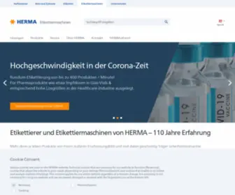 Herma-Etikettierer.at(Etikettiermaschinen & Etikettieranlagen von HERMA) Screenshot