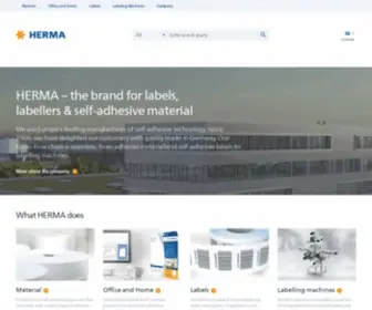 Herma.co.uk(Quality made in Germany) Screenshot