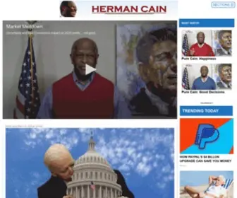 Hermancain.com(Herman Cain) Screenshot