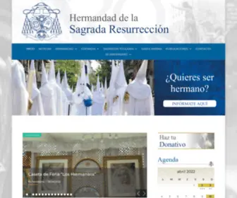 Hermandaddelaresurreccion.com(Pagina de inicio) Screenshot