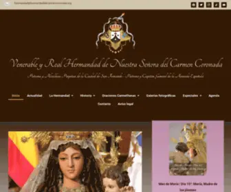 Hermandaddelcarmencoronada.org(Venerable y Real Hermandad de Nuestra Señora del Carmen Coronada) Screenshot
