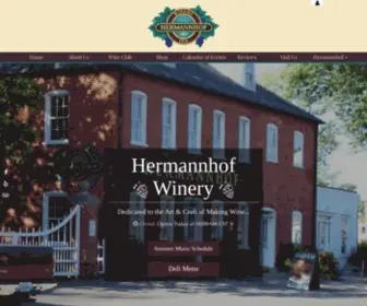 Hermannhof.com(Hermannhof Winery) Screenshot