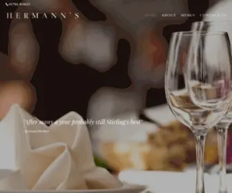 Hermanns-Restaurant.co.uk(Probably Stirling's best Restaurant) Screenshot