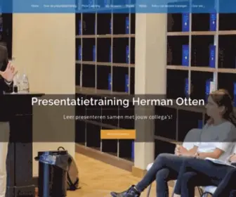 Hermanotten.nl(Presentatietraining van Herman Otten) Screenshot