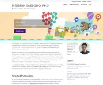 Hermansaksono.com(Herman Saksono) Screenshot