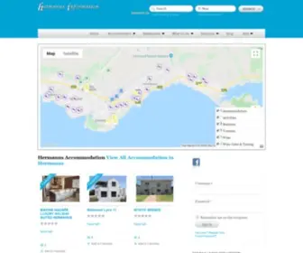 Hermanusinformation.co.za(Hermanus Information Accommodation Restaurants Activities Businesses) Screenshot