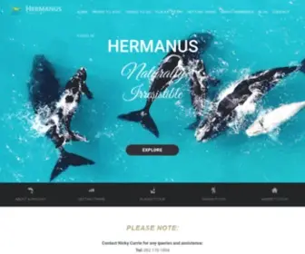 Hermanustourism.info(Hermanus Tourism) Screenshot