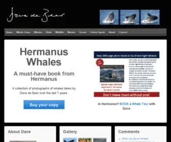 Hermanuswhales.co.za(Dave de Beer) Screenshot