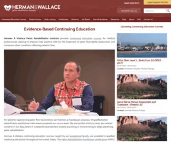 Hermanwallace.com(Herman & Wallace Pelvic Rehabilitation Continuing Education) Screenshot