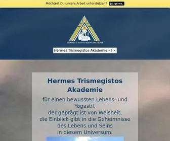Hermes-Trismegistos.com(Dreifacher spiritueller Meister der Weisheit des EINEN) Screenshot