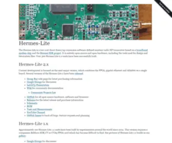 Hermeslite.com(Hermes-Lite) Screenshot