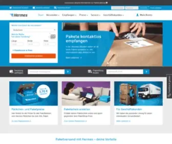 Hermespaketshop.de(Hermes Paketversand) Screenshot