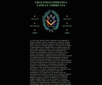 Hermetismoymasoneria.com(Gran Logia Operativa Latina y Americana. Hermetismo y Masonería) Screenshot
