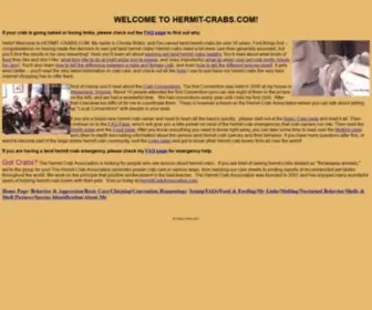 Hermit-Crabs.com(Your hermit crab care headquarters) Screenshot