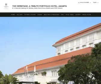 Hermitagejakarta.com(The Hermitage) Screenshot