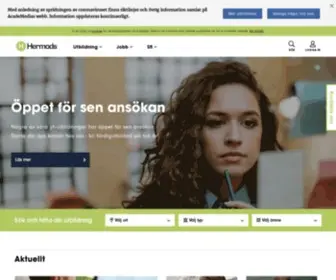 Hermods.se(Komvux, SFI, YH, Gymnasieskola och företagskurser) Screenshot