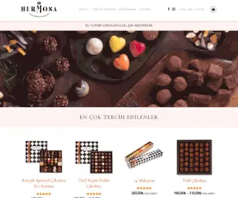 Hermosa.com.tr(Hermosa Chocolate & Macaron) Screenshot