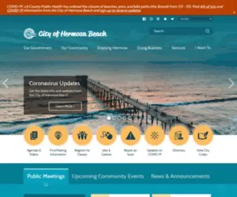Hermosabeach.gov(City of Hermosa Beach) Screenshot